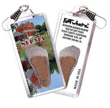 Selma, AL FootWhere® Souvenir Zipper-Pull. Made in USA-FootWhere® Souvenirs