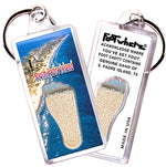 Load image into Gallery viewer, South Padre Island FootWhere® Souvenir Keychain. 72 pieces/6 assorted styles.

