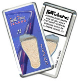 South Padre, TX FootWhere® Souvenir Fridge Magnet. Made in USA-FootWhere® Souvenirs