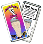 Load image into Gallery viewer, South Padre, TX FootWhere® Souvenir Fridge Magnet. Made in USA-FootWhere® Souvenirs
