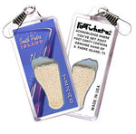 Load image into Gallery viewer, South Padre Island FootWhere® Souvenir Zipper-Pull. Made in USA-FootWhere® Souvenirs
