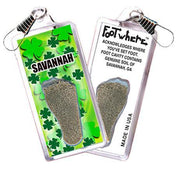 Savannah FootWhere® Souvenir Zipper-Pull. Made in USA-FootWhere® Souvenirs