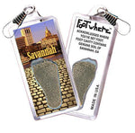 Load image into Gallery viewer, Savannah FootWhere® Souvenir Zipper-Pull. Made in USA-FootWhere® Souvenirs
