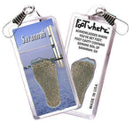 Load image into Gallery viewer, Savannah FootWhere® Souvenir Zipper-Pull. Made in USA-FootWhere® Souvenirs
