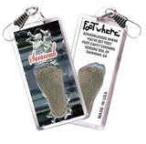 Savannah FootWhere® Souvenir Zipper-Pull. Made in USA-FootWhere® Souvenirs