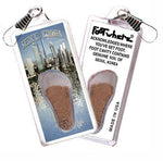 Load image into Gallery viewer, Seoul, Korea FootWhere® Souvenir Zipper-Pull. Made in USA-FootWhere® Souvenirs
