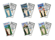 St. Thomas FootWhere® Souvenir Fridge Magnets. 6 Piece Set. Made in USA - FootWhere® Souvenir Shop