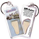 Load image into Gallery viewer, St. Augustine FootWhere® Souvenir Keychain. Made in USA-FootWhere® Souvenirs
