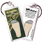 St. Augustine FootWhere® Souvenir Keychain. Made in USA-FootWhere® Souvenirs