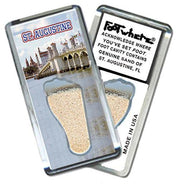 Saint Augustine, FL FootWhere® Souvenir Magnet. Made in USA-FootWhere® Souvenirs