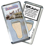 Saint Augustine, FL FootWhere® Souvenir Magnet. Made in USA-FootWhere® Souvenirs