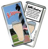 Saint Augustine, FL FootWhere® Souvenir Magnet. Made in USA-FootWhere® Souvenirs