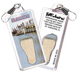 St. Augustine FootWhere® Souvenir Zipper-Pull. Made in USA-FootWhere® Souvenirs