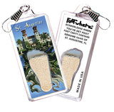 St. Augustine FootWhere® Souvenir Zipper-Pull. 72 pieces / 6 assorted styles.