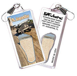 St. Augustine FootWhere® Souvenir Zipper-Pull. Made in USA-FootWhere® Souvenirs