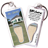 St. Croix FootWhere® Souvenir Keychains. 6 Piece Set. Made in USA - FootWhere® Souvenir Shop