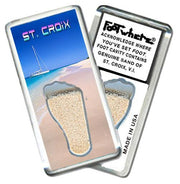 St. Croix, V.I. FootWhere® Souvenir Magnet. Made in USA-FootWhere® Souvenirs
