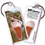 St. George, UT FootWhere® Souvenir Keychain. Made in USA-FootWhere® Souvenirs
