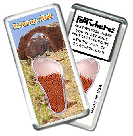 St. George FootWhere® Souvenir Fridge Magnets. 6 Piece Set. Made in USA - FootWhere® Souvenir Shop