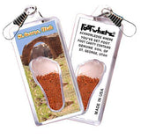 St. George, UT FootWhere® Souvenir Zipper-Pull. Made in USA-FootWhere® Souvenirs