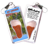St. George, UT FootWhere® Souvenir Zipper-Pull. Made in USA-FootWhere® Souvenirs