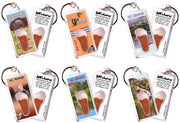 St. George FootWhere® Souvenir Keychains. 6 Piece Set. Made in USA - FootWhere® Souvenir Shop