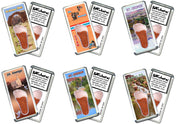 St. George FootWhere® Souvenir Fridge Magnets. 6 Piece Set. Made in USA - FootWhere® Souvenir Shop