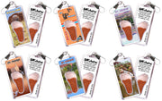 St. George FootWhere® Souvenir Zipper-Pulls. 6 Piece Set. Made in USA - FootWhere® Souvenir Shop