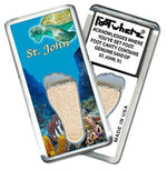 Load image into Gallery viewer, St. John, V. I. FootWhere® Souvenir Magnet. Made in USA-FootWhere® Souvenirs
