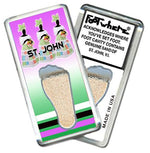 Load image into Gallery viewer, St. John, V. I. FootWhere® Souvenir Magnet. Made in USA-FootWhere® Souvenirs
