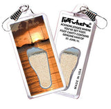 St. John FootWhere® Souvenir Zipper-Pulls. 6 Piece Set. Made in USA - FootWhere® Souvenir Shop