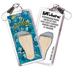 Load image into Gallery viewer, Sint Maarten FootWhere® Souvenir Zipper-Pull. Made in USA-FootWhere® Souvenirs
