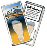St. Petersburg FootWhere® Souvenir Fridge Magnet. Made in USA-FootWhere® Souvenirs