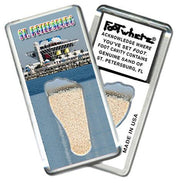 St. Petersburg FootWhere® Souvenir Fridge Magnet. Made in USA-FootWhere® Souvenirs