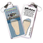 Load image into Gallery viewer, St Petersburg, FL FootWhere® Souvenir Zipper-Pull. Made in USA-FootWhere® Souvenirs
