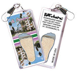 St Petersburg, FL FootWhere® Souvenir Zipper-Pull. Made in USA-FootWhere® Souvenirs
