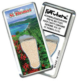 St. Thomas FootWhere® Souvenir Fridge Magnets. 6 Piece Set. Made in USA - FootWhere® Souvenir Shop
