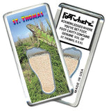 St. Thomas FootWhere® Souvenir Fridge Magnets. 6 Piece Set. Made in USA - FootWhere® Souvenir Shop