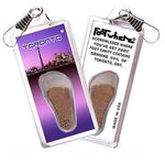 Load image into Gallery viewer, Toronto FootWhere® Souvenir Zipper-Pull. Made in USA-FootWhere® Souvenirs
