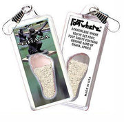 Ghana FootWhere® Souvenir Zipper-Pull. Made in USA-FootWhere® Souvenirs