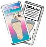 Load image into Gallery viewer, Turks &amp; Caicos FootWhere® Souvenir Fridge Magnets. 6 Piece Set. Made in USA - FootWhere® Souvenir Shop
