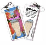 Load image into Gallery viewer, Turks &amp; Caicos FootWhere® Souvenir Zipper-Pulls. 6 Piece Set. Made in USA - FootWhere® Souvenir Shop
