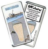 Tybee Island FootWhere® Souvenir Fridge Magnets. 6 Piece Set. Made in USA - FootWhere® Souvenir Shop