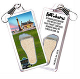 Tybee Island FootWhere® Souvenir Zipper-Pull. Made in USA - FootWhere® Souvenir Shop
