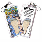 Load image into Gallery viewer, Tybee Island FootWhere® Souvenir Zipper-Pulls. 6 Piece Set. Made in USA - FootWhere® Souvenir Shop
