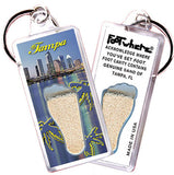 Tampa FootWhere® Souvenir Keychain. 72 pieces/6 assorted styles.
