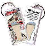 Tampa FootWhere® Souvenir Keychain. 72 pieces/6 assorted styles.