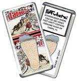 Tampa FootWhere® Souvenir Fridge Magnet. Made in USA-FootWhere® Souvenirs