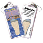 Load image into Gallery viewer, Tampa FootWhere® Souvenir Zipper-Pull. 72 pieces/6 assorted styles.
