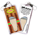 Tampa FootWhere® Souvenir Zipper-Pull. Made in USA-FootWhere® Souvenirs